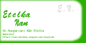 etelka nan business card